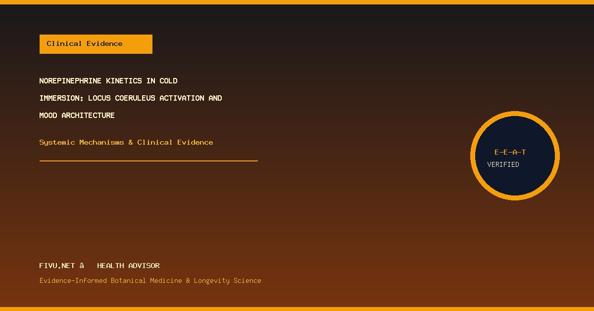 Norepinephrine Kinetics in Cold Immersion: Locus Coeruleus Activation and Mood Architecture