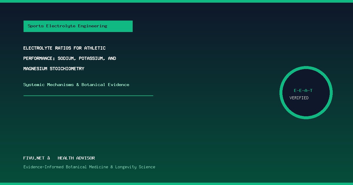 Electrolyte Ratios for Athletic Performance: Sodium, Potassium, and Magnesium Stoichiometry