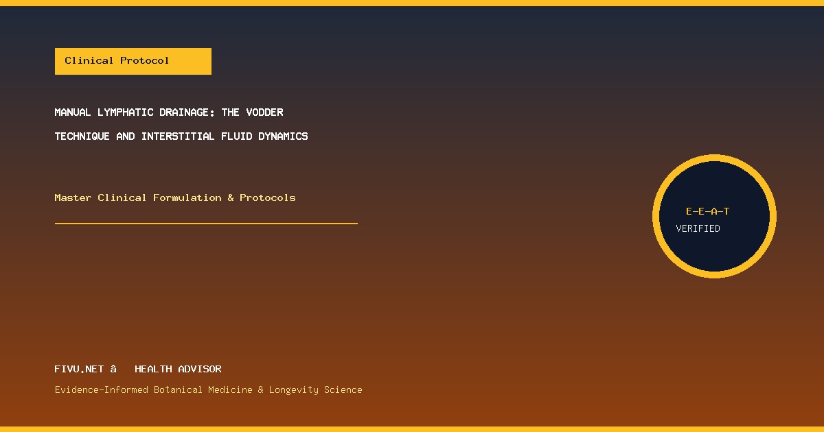Manual Lymphatic Drainage: The Vodder Technique and Interstitial Fluid Dynamics - Practical Protocol Matrix