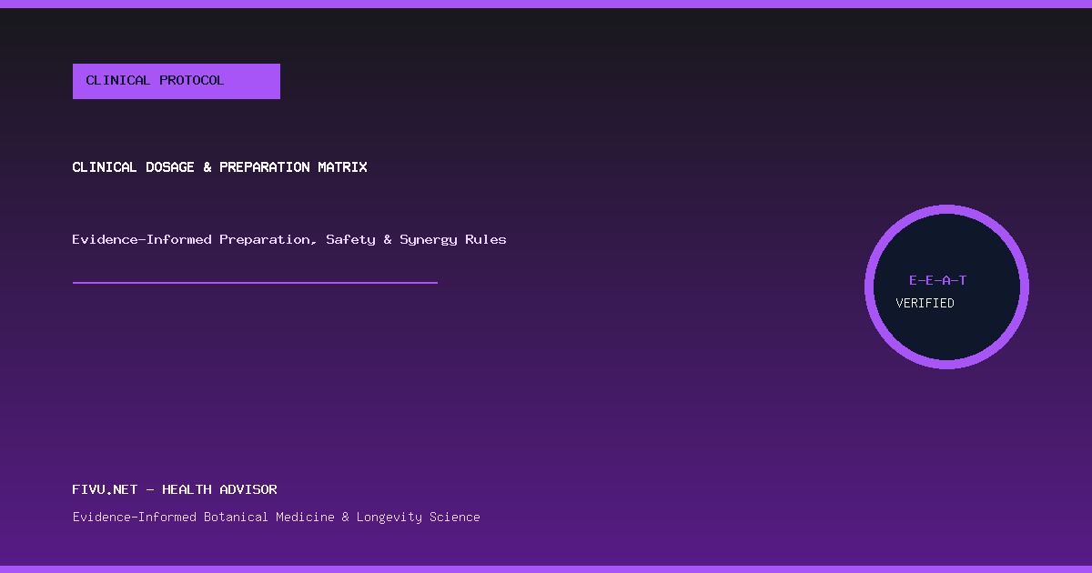 Figure 2: Clinical Preparation and Traditional Formulation Matrix