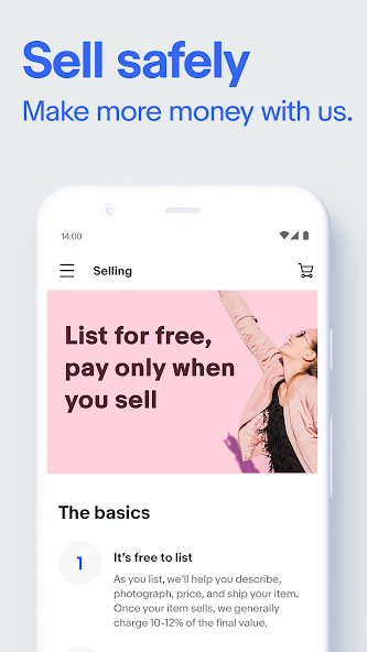 eBay app sell safely.