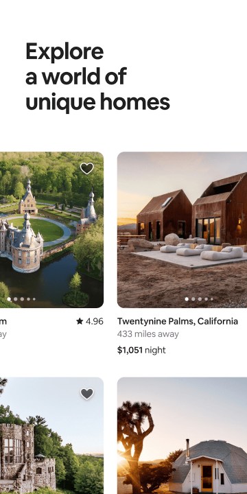 Finding lots of homes on Airbnb.