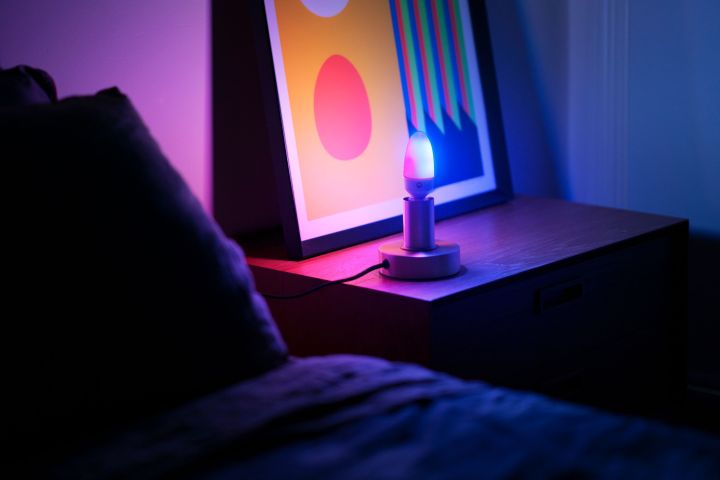 Philips Hue light bulbs are smart.