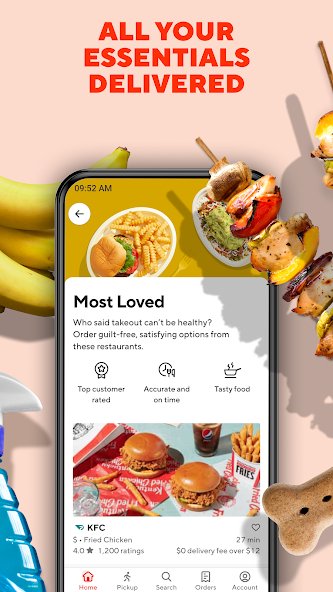 DoorDash app all your essentials delivered.
