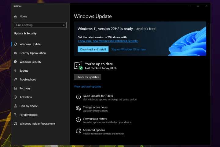 Windows 10 update tool.