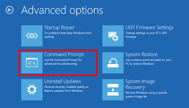 Open Command Prompt